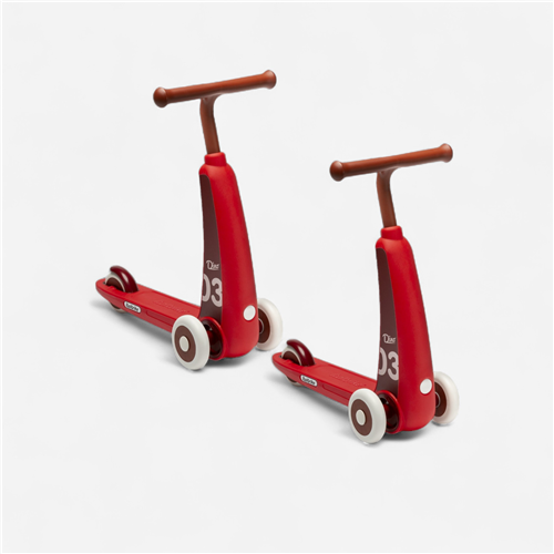 Lot de 2 Trotinettes Dino rouge