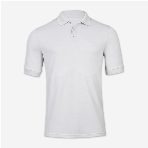POLO PIQUE MADE IN FRANCE GRIS CHINE