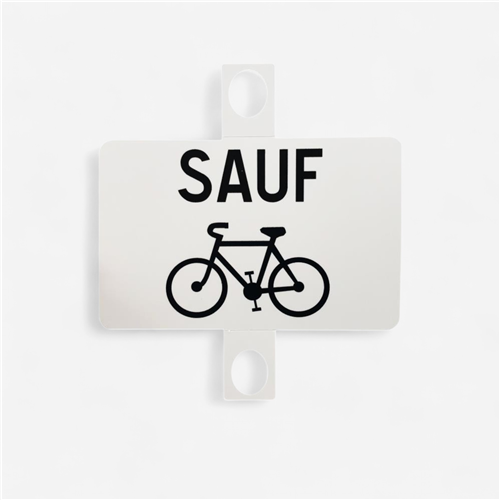 Panneau signalisation - Sous Panneau &quot;Sauf cyclistes&quot; 