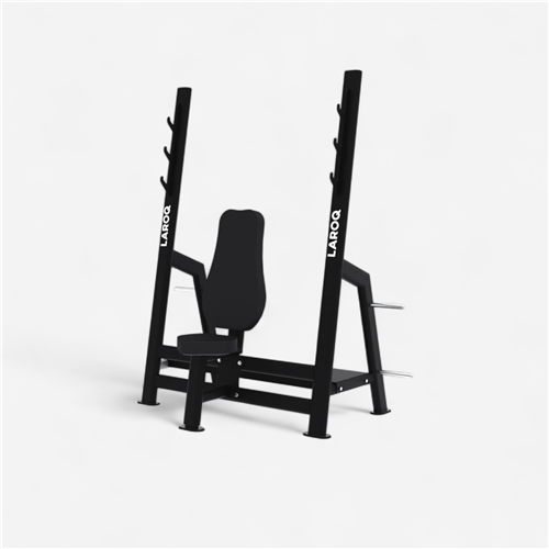 Banc de musculation Laroq - Banc développé Assis Noir 
