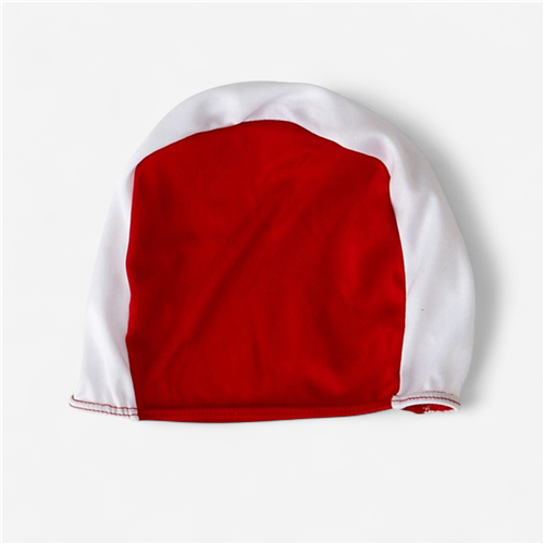 Bonnet de bain natation Tremblay polyester Enfant - Rouge/Blanc 