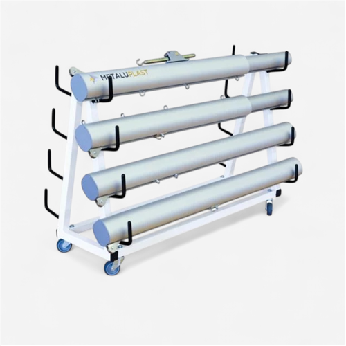 Chariot de transport poteaux volley Metaluplast