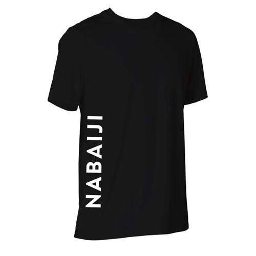T-shirt adulte nabaiji coton bio noir