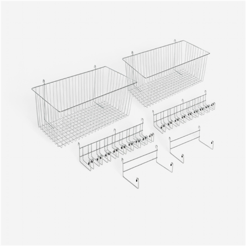 Accessoires chariot de rangement Megaform métallique