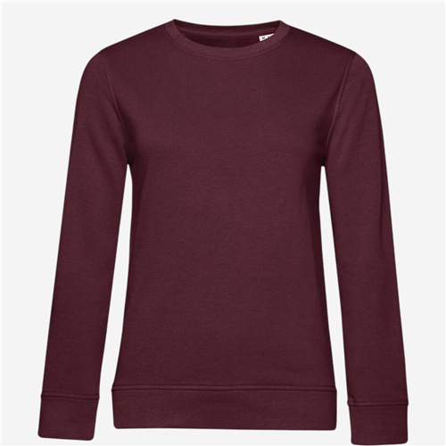 Sweat Shirt col rond femme B&C - Organic Bordeaux