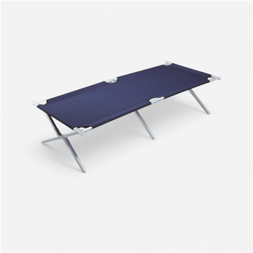 Lot de 4 - Lit de Camp Gris/Noir