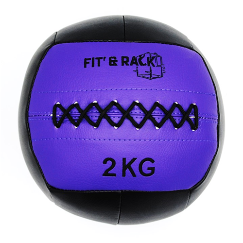Wall Ball Kids 2 Kg fitness - Fit&#039;&amp;Rack noir violet