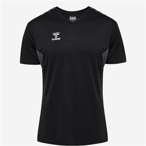 Maillot manches courtes Hummel Homme - Authentic Noir Blanc