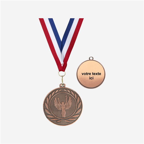 MÉDAILLE VICTOIRE BRONZE 50 MM PERSONNALISÉE