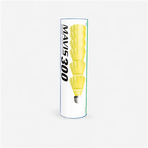 Volant plastique badminton Yonex - Mavis 300 Jaune X6 