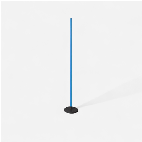 Jalon 160 cm - Kit jalon bleu + socle lourd