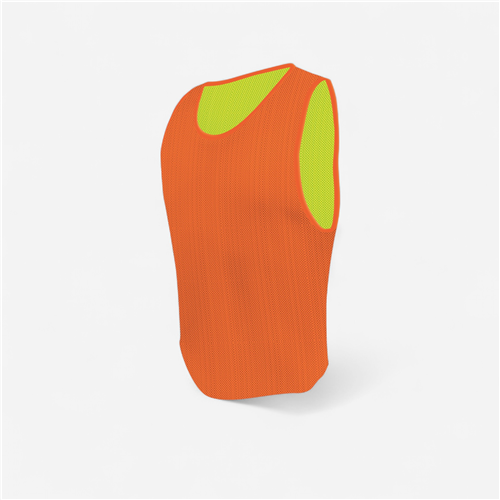 Chasuble réversible junior Tremblay - Jaune/orange