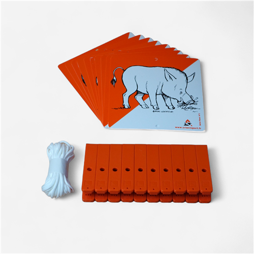 Balise animaux de course d&#039;orientation Orientsport - Lot de 10 