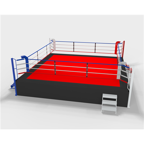 ring de boxe compétition sur podium 1m, 7m ext, 6m int