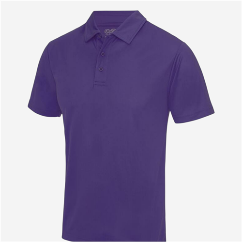 Polo manches courtes homme Just Cool- Respirant Violet 