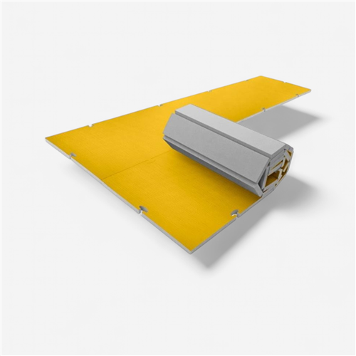 Aire d&#039;évolution gymnastique Sport 3D - Roll 5 cm jaune 