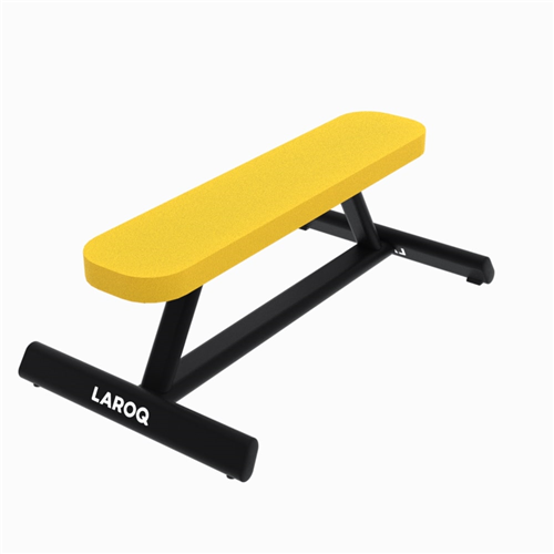 BANC DE MUSCULATION PLAT JAUNE