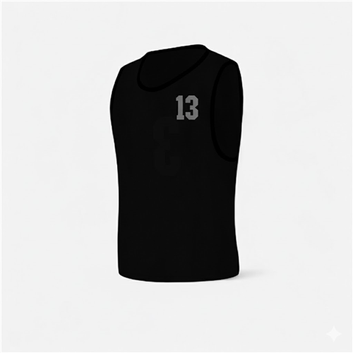 Chasubles Junior numérotées 11 à 15 Tremblay - Noir