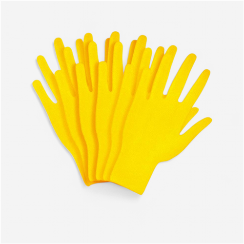 Empreintes sol baby gym Csy Plastique - Lot de 6 mains jaune