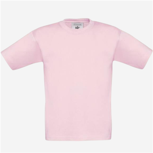Tee shirt manches courtes enfant B&C - 190 Rose Pâle 