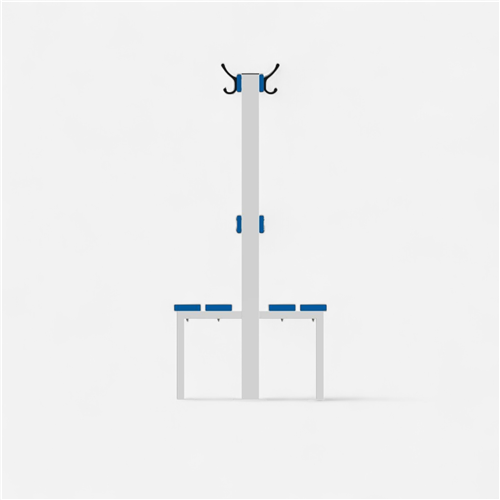 Banc central porte patères Metaluplast 