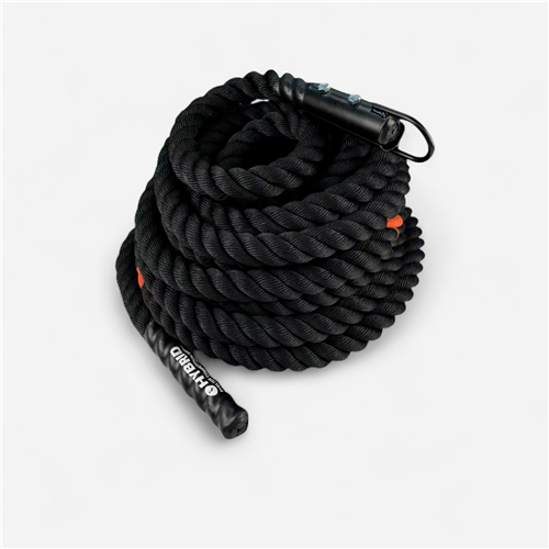 Corde ondulatoire fitness Sveltus Compétition- Power rope hybrid noir					