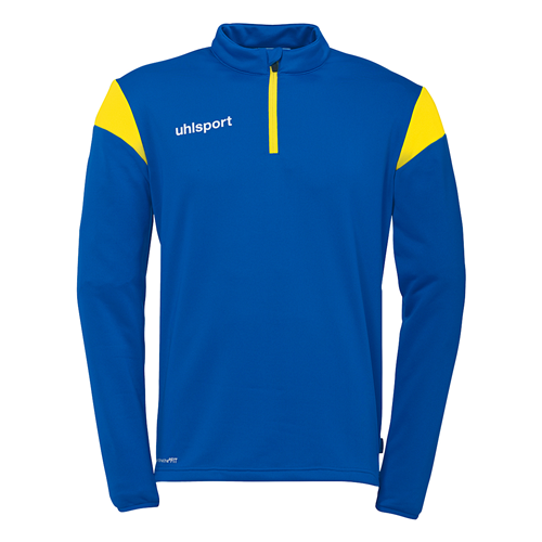 TOP UHLSPORT SQUAD27 1/4 JR AZUR/JAUNE