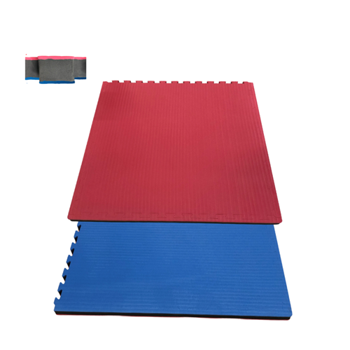 LOT 10 TAPIS PUZZLE 4CM ROUGE/BLEU - Mousse EVA recyclée