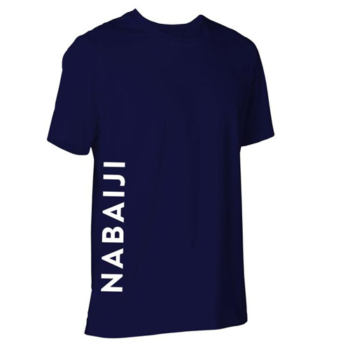 T-shirt adulte nabaiji coton bio bleu marine