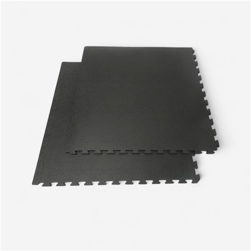 Lot de 10 tapis puzzles 100x100x2 cm combat Sportcom - noir/bois 