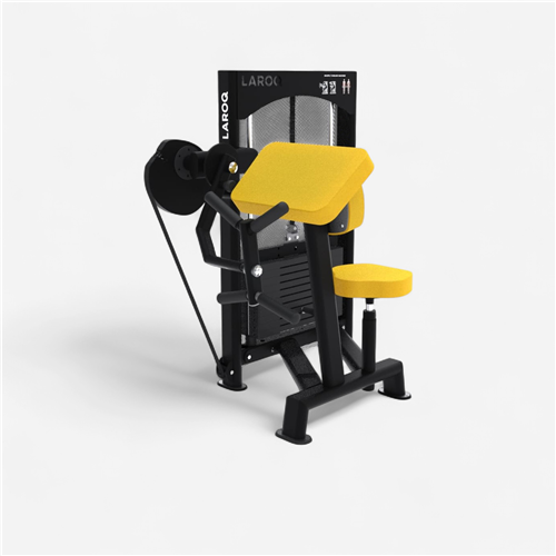 Appareil de musculation Laroq - Machine à biceps jaune 80 Kg 