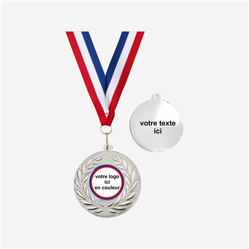 Médaille 50 mm - Argent personnalisée 