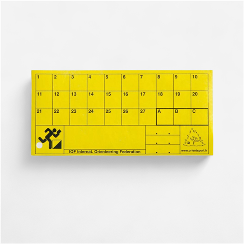 Cartons de contrôle indéchirables course d&#039;orientation Orientsport - Lot de 100
