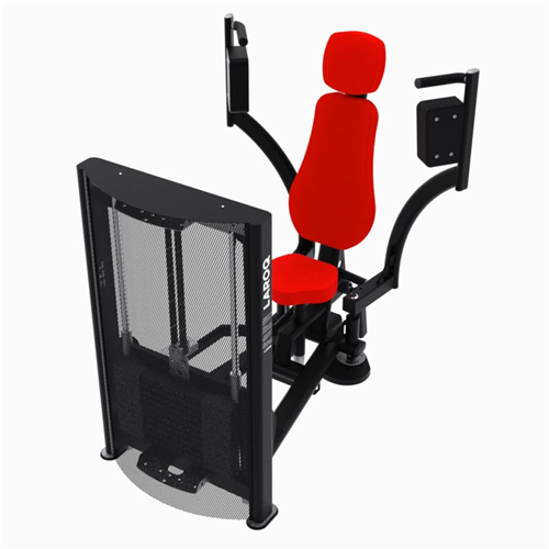 Machine de musculation pectoraux avec charge de 100 Kg - Laroq Butterfly NC07 rouge