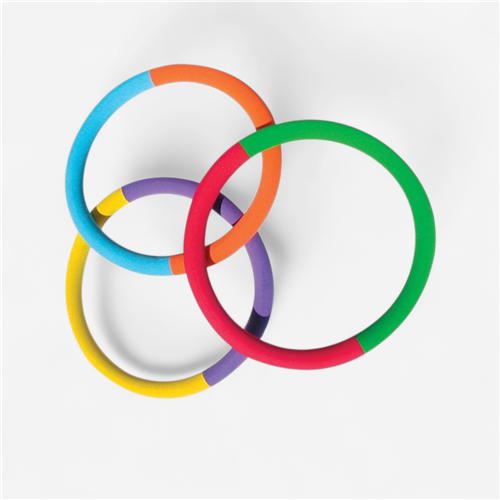 Lot de 3 anneaux mousse 34 cm 