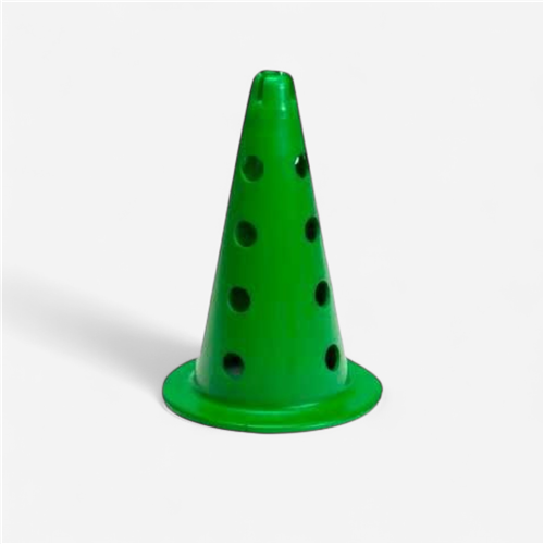 Cône à encoches 16 trous 38 cm - Vert
