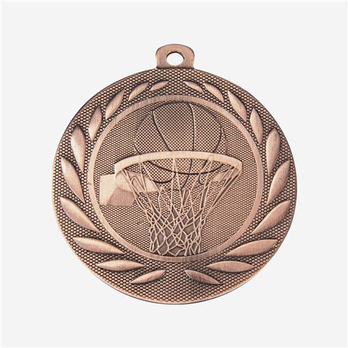 Médaille 50 mm - Basketball Bronze 