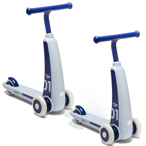 Lot de 2 Trottinettes Dino bleu