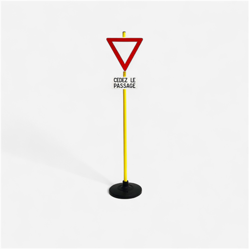 Panneau signalisation - Kit Panneau "Danger cédez le passage" 