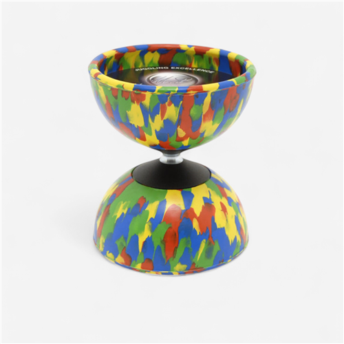 Diabolo arlequin medium Mister Babache - rouge/vert/bleu/jaune 