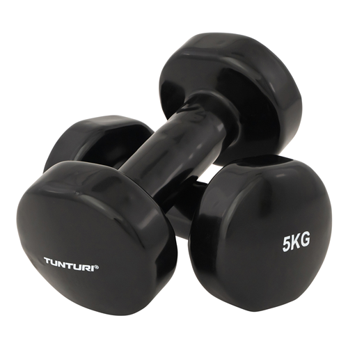 PAIRE HALTÈRES VINYLES 5 KG TUNTURI