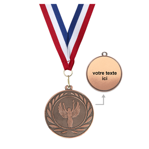 MÉDAILLE VICTOIRE BRONZE 50 MM PERSONNALISÉE