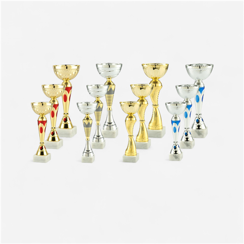 LOT DE 12 COUPES DE 3 HAUTEURS