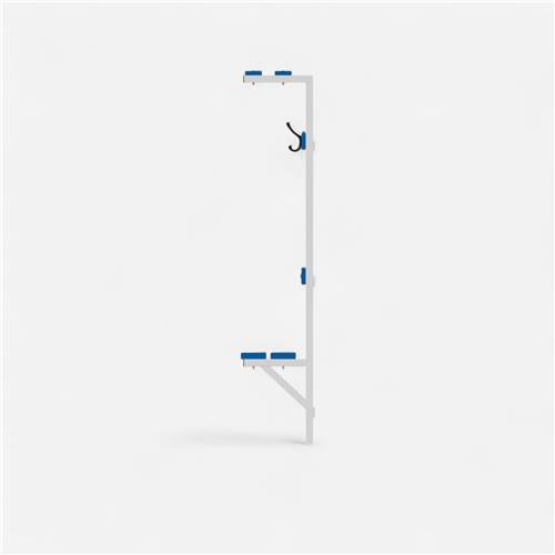 Banc mural porte paquets/patères Metaluplast 