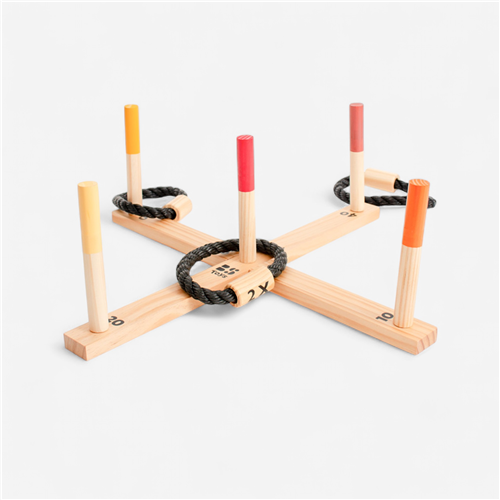 Anneaux Buitenspeel - Jeu de Lancer d&#039;Anneaux en bois 
