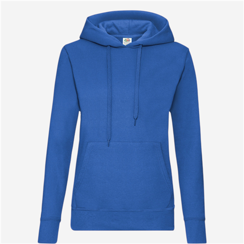Sweat Capuche femme Fruit Of The Loom - Bleu Royal