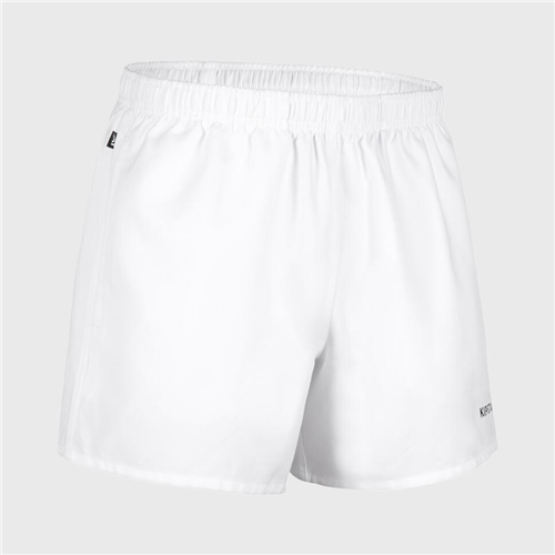 Short rugby Kipsta Adulte - R100 Uni Perso blanc