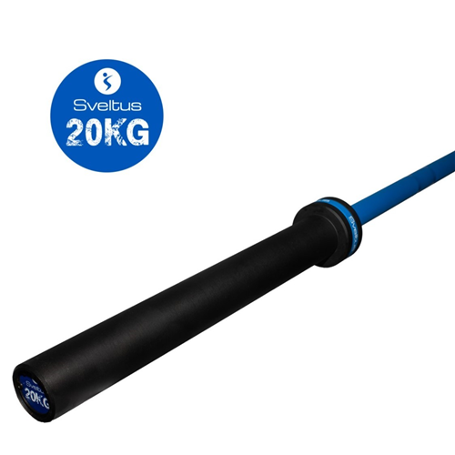 Barre Olympique Homme 220 cm musculation - Sveltus bleu royal