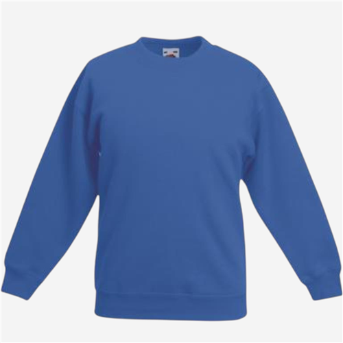 Sweat Shirt enfant Fruit Of The Loom - Bleu Royal