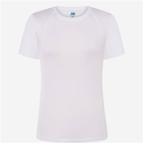 Maillot manches courtes femme JHK Textile - Polyester Blanc 